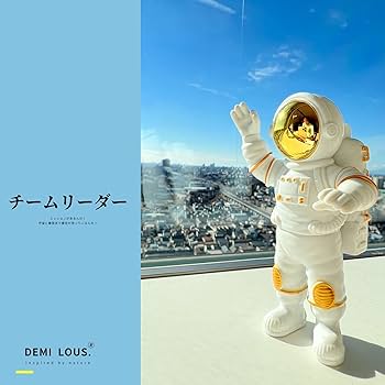 Amazon.co.jp: DEMI LOUS. 置き物 宇宙飛行士 かわいい おしゃれ